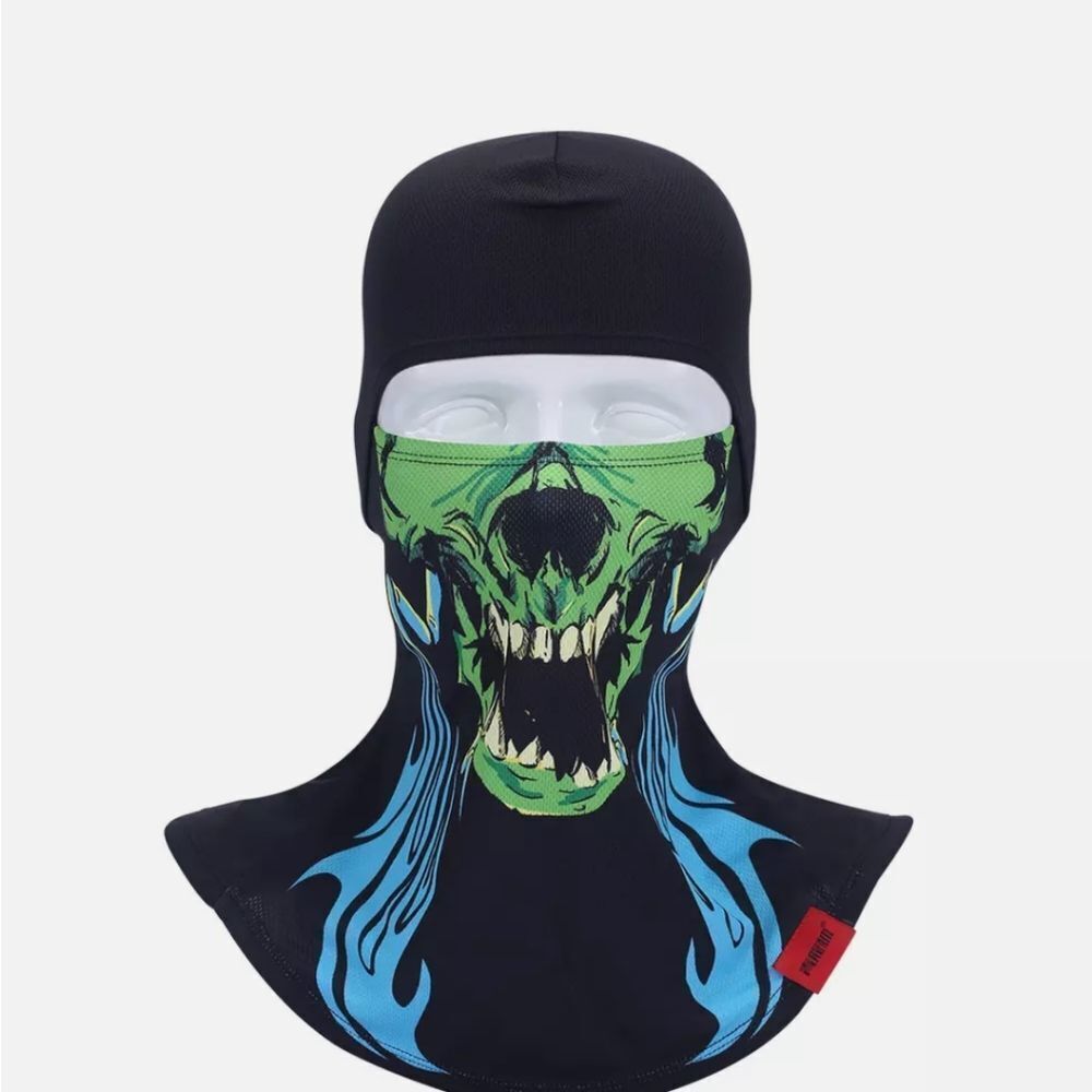 Skull Ghost Ski Full Face Mask Balaclava Bandana Breathable Neck Gaiter Scarf